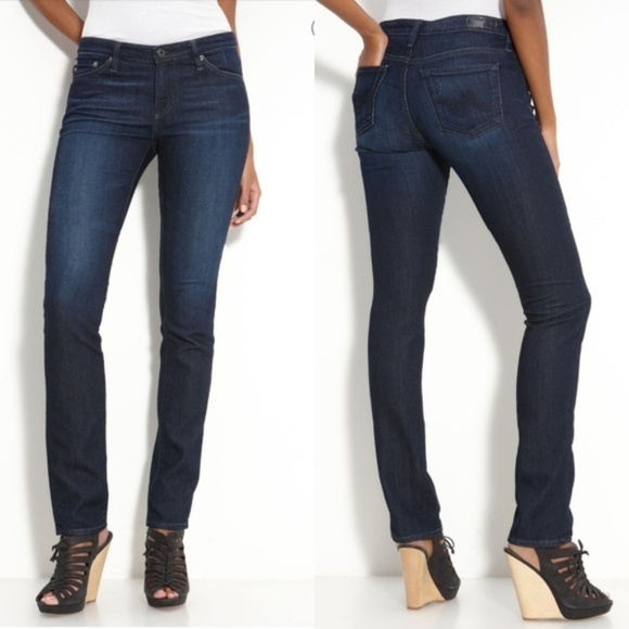 Ag Adriano Goldschmied Denim - AG Jeans Premiere Skinny Straight Cut Dark Wash 28